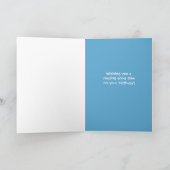 Carte Anniversaire nommé fait sur commande de dinosaures (Intérieur)