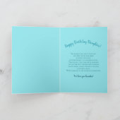 Carte Anniversaire - notre fille - ovale perlé avec des (Intérieur)