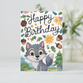 Carte Anniversaire numérique de Joty Woods Wolf (Debout devant)