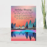 Carte Anniversaire numéros de bénédiction 6:24 Le Seigne<br><div class="desc">Source d'inspiration: Birthday Blessing greeting card depicts a winter lake scene with woodland animals, snowflakes and a beautiful sunset. The Card Bible Versbers 6:24-26, "The LORD bless you and keep you; The LORD make his face shine on you and be gracious to you; The LORD turn his face toward you...</div>