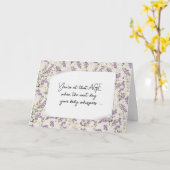 Carte Anniversaire Obtenir de vieilles fleurs de lavande (Fleur jaune)