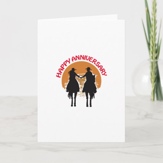 Carte Anniversaire occidental (Devant)