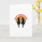 Carte Anniversaire occidental (Fleur jaune)