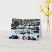 Carte Anniversaire Océan (Fleur jaune)