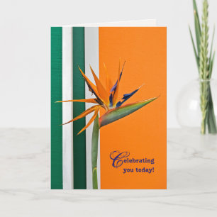 Carte anniversaire Oiseau du Paradis