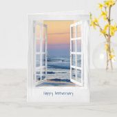 Carte Anniversaire Open Ocean Window (Fleur jaune)
