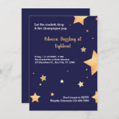 Carte Anniversaire or moderne (Devant / Derrière)