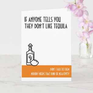 Carte Anniversaire Orange Standard de Tequila Lover