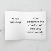 Carte Anniversaire Orchidée (Intérieur)