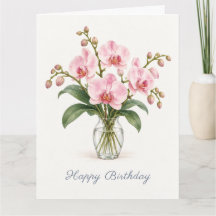 Anniversaire Orchidée Rose