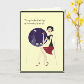 Carte Anniversaire ou amitié (Fleur jaune)