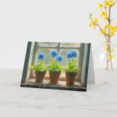 Carte Anniversaire Oubliez-Moi-Pas-Fleurs Pots (Fleur jaune)