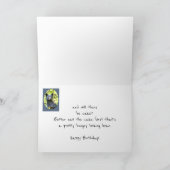 Carte Anniversaire Ours Mangez le gâteau Premier Humour  (Intérieur)