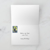 Carte Anniversaire Ours Mangez le gâteau Premier Humour (Intérieur)