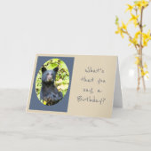 Carte Anniversaire Ours Mangez le gâteau Premier Humour (Fleur jaune)