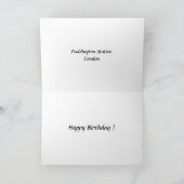 Carte Anniversaire - Paddington Station, Londres (Intérieur)