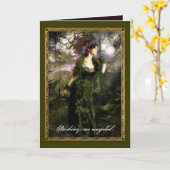 Carte Anniversaire païen (Fleur jaune)