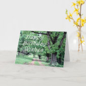 Carte Anniversaire paisible de promenade (Fleur jaune)