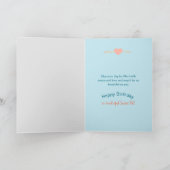 Carte Anniversaire, Pal Secret, Aquarelle Oiseaux & Fleu (Intérieur)