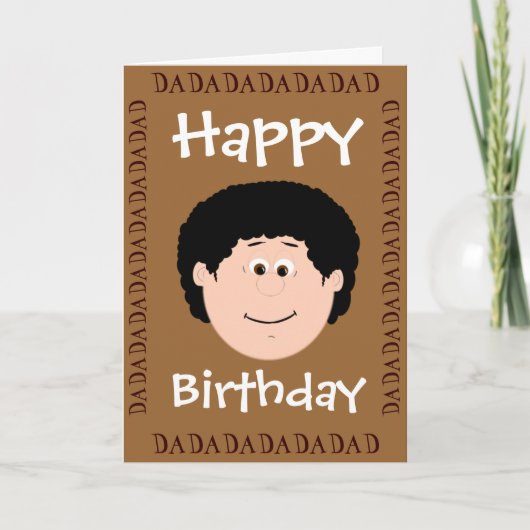 Carte Anniversaire Papa (fille) (Devant)