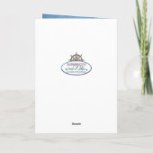 Carte Anniversaire, PAPA, la roue du bateau, barre (Dos)