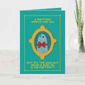 Carte Anniversaire Papa Plaisanter 5x7" Salutation pliée (Devant)