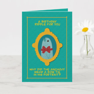 Carte Anniversaire Papa Plaisanter 5x7" Salutation pliée