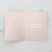 Carte Anniversaire Papillon Blanc Rose (Intérieur)