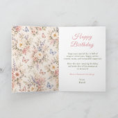 Carte Anniversaire Papillon Floral (Intérieur)