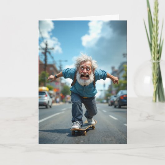 Carte Anniversaire "Pas si extrême" (Devant)