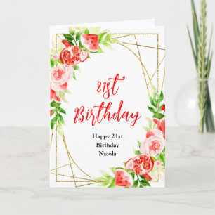Carte Anniversaire Pastèque et Grenade