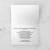 Carte Anniversaire, Pasteur, Vue sur l'océan au coucher (Intérieur)