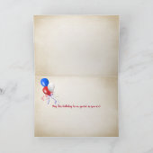 Carte anniversaire patriotique (Intérieur)