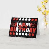 Carte Anniversaire patriotique du drapeau canadien (Fleur jaune)