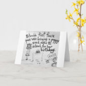 Carte Anniversaire Pavot Graine Gâteau Faux Pas (Fleur jaune)