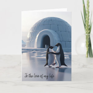 Carte Anniversaire Penguins Danser Lentement