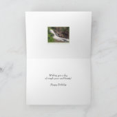 Carte Anniversaire Pensez à vous cascade (Intérieur)