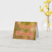 Carte Anniversaire personnalisable (Fleur jaune)