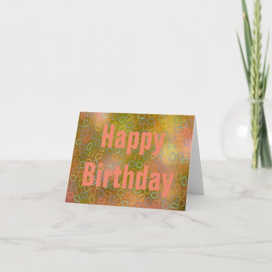 Carte Anniversaire personnalisable (Devant)