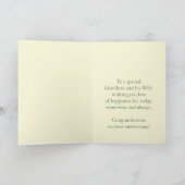 Carte Anniversaire personnalisable Grand-fils & épouse (Intérieur)