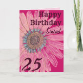 Carte Anniversaire personnalisé (Devant)