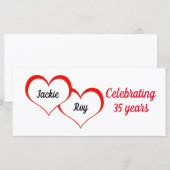 Carte Anniversaire personnalisé (Devant / Derrière)