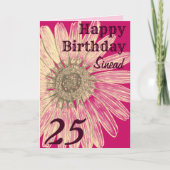 Carte Anniversaire personnalisé (Devant)