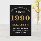 Carte Anniversaire personnalisé 1990 Loved Ajouter un no (Fleur jaune)