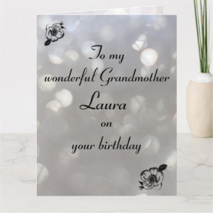 Carte Anniversaire personnalisé de grand-mère