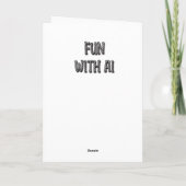 Carte Anniversaire personnalisé de l'enfant Axolotl (Dos)