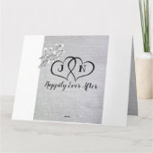 Carte Anniversaire personnalisé de Mariage de coton de 2 (Dos)