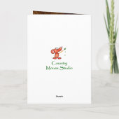 Carte Anniversaire personnalisé - Devis de loup et de pa (Dos)