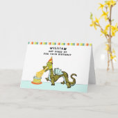 Carte Anniversaire personnalisé du garçon (Fleur jaune)