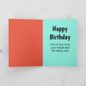 Carte Anniversaire Personnalisé Maman Chat Moderne Folle (Intérieur)